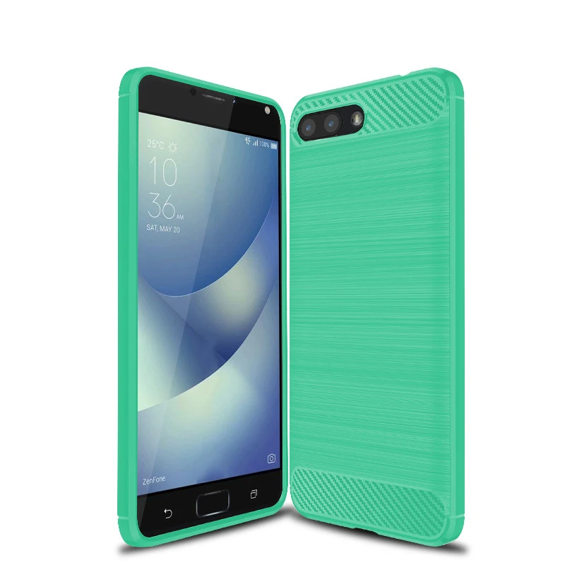 Чехол QAZ Maggie для ASUS Zenfone 4 Max ZC520KL силиконовый мягкий ТПУ чехол с текстурой из