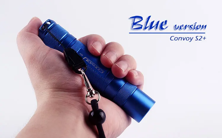 Convoy S2+ синий L2 U2-1A EDC светодиодный светильник-вспышка s фонарь для самозащиты походный светильник-вспышка для велосипеда подарок для парней