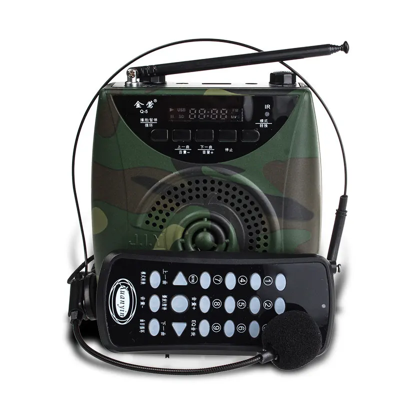 구매 다기능 휴대용 앰프 무선 사운드 스피커 마이크, 확성기 스피커 지원 TF 카드 FM 라디오 교사 투어 가이드