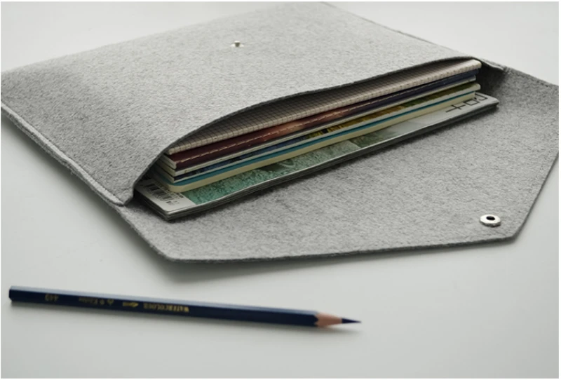 Простой офисный портфель A4 с шерстяной пряжкой Офисная сумка-портфель