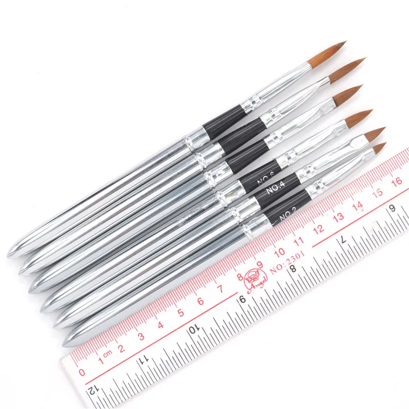 YZWLE 6PCS/Pack Detachable Nail Art Painting Drawing Pen Brush Set for Acrylic UV Gel Nails Beauty Tools Brushes 31 | Красота и
