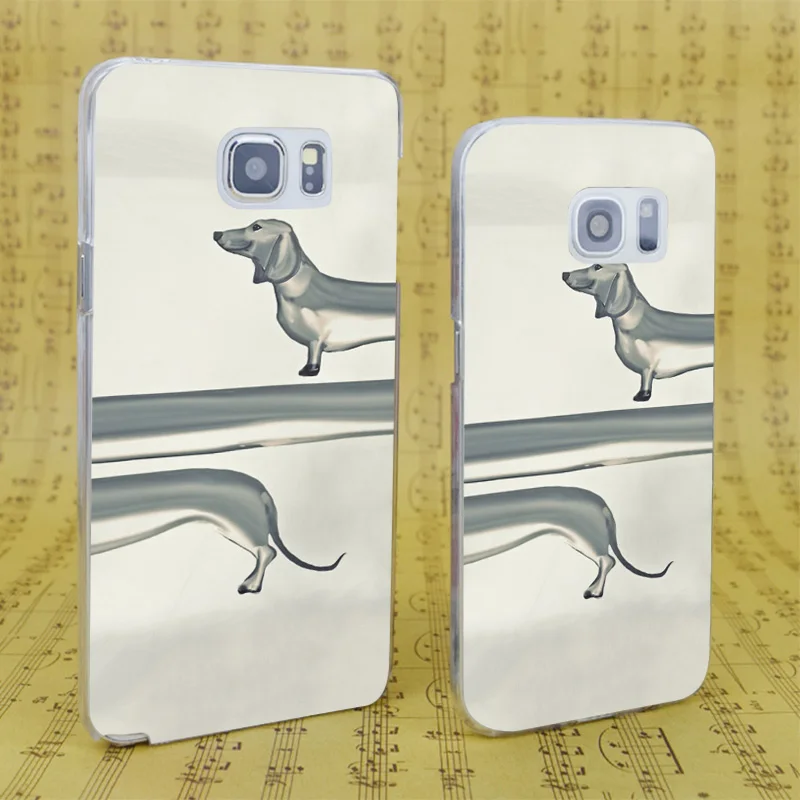 Dream Фокс b3306 Колбаса Собака Прозрачный жесткий чехол для Samsung Galaxy S 4 5 6 7 8 мини край
