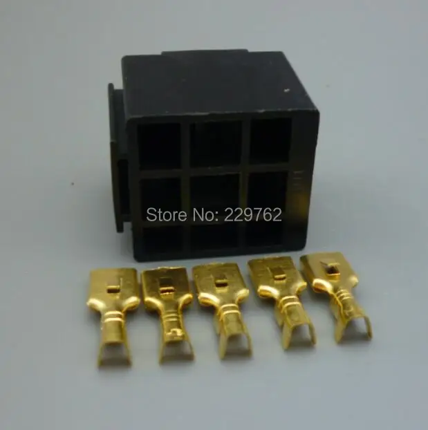 

shhworldsea Car Relay sockets 5 pin Mount Series Square relay holder auto plastic relay base automotive relay connector
