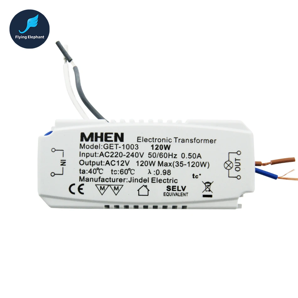 60W 105W 120W 160W jindel электронный трансформатор AC220-240V 50/60Hz для Кристалл Галогеновый вольфрамовый кварцевая лампа, получившая сертификат Европейского соответствия