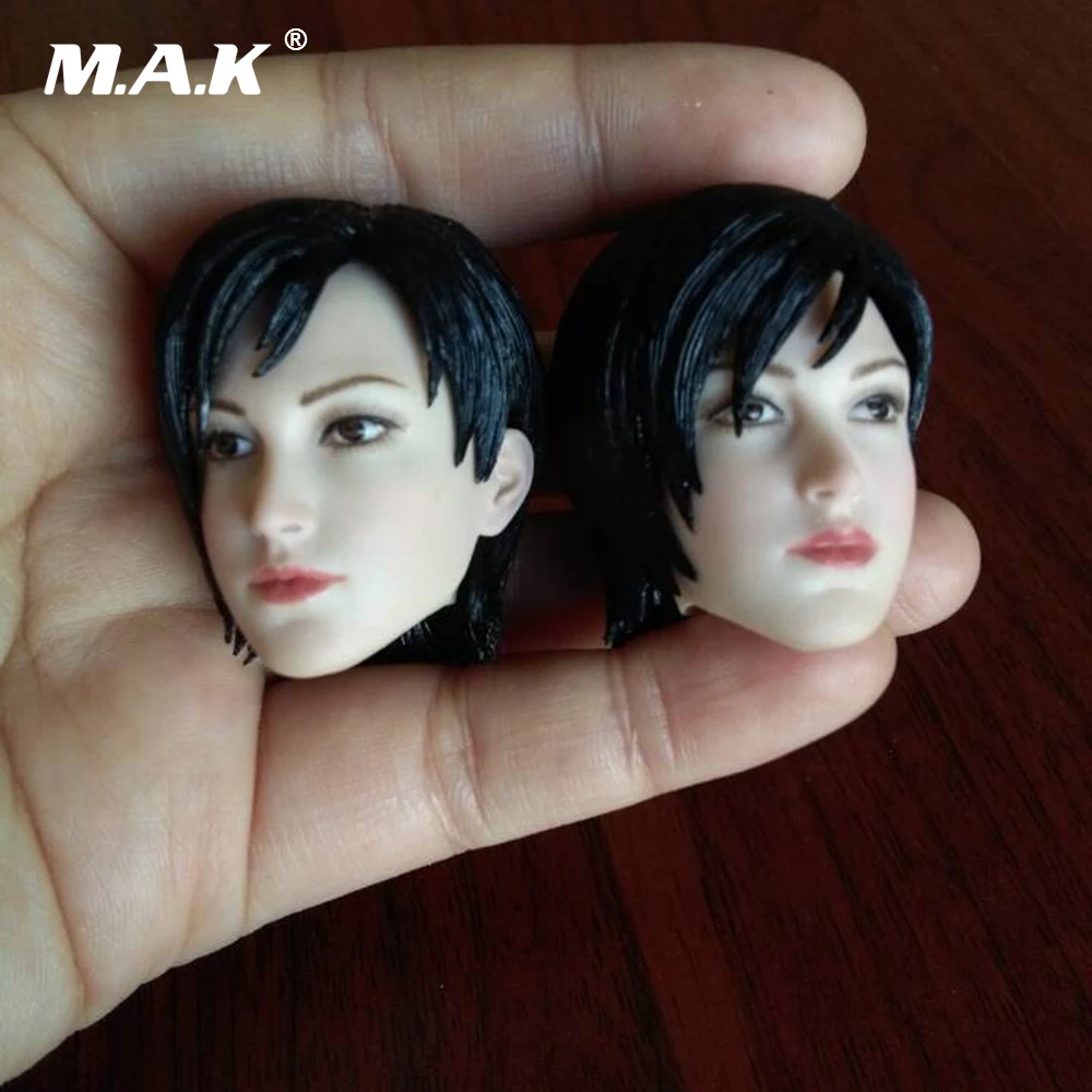 1:6 весы Famle голова лепить Ада Вонг с короткими волосами резьба Модель игрушки для