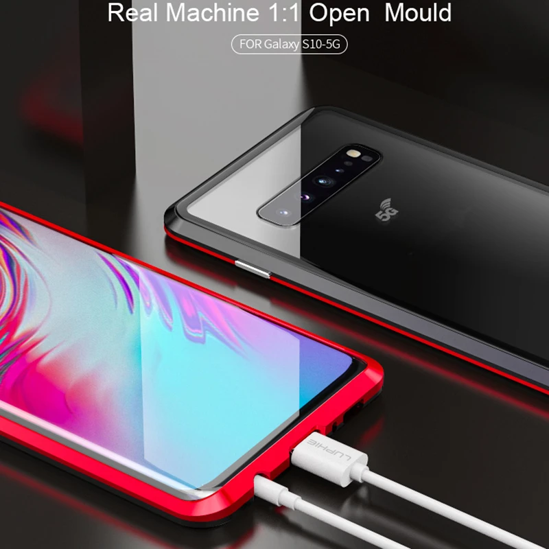 Чехол для Samsung Galaxy S10 5G Plus S10e Магнитный чехол с полным покрытием на 360 градусов