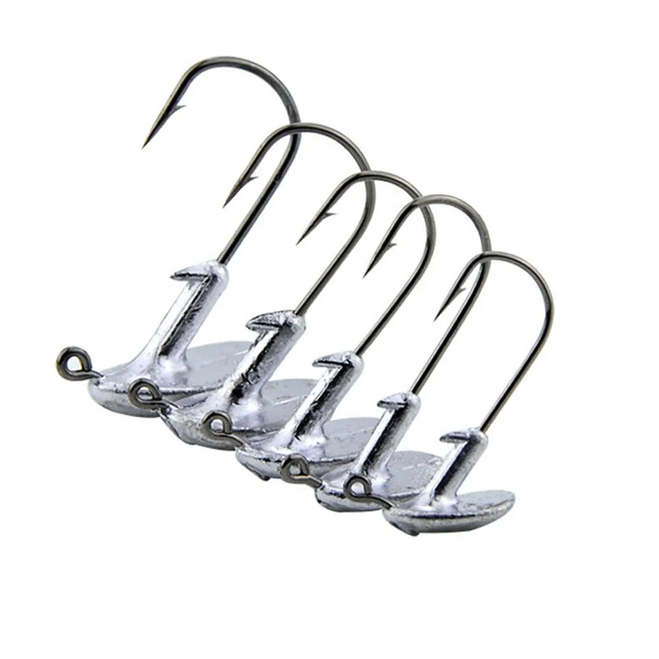 

5 шт./лот Высококачественная головка джиг из углеродистой стали, свинцовая головка, стакан 3. Фотосессия/7 г/14 г, рыболовный крючок с бородкой ...