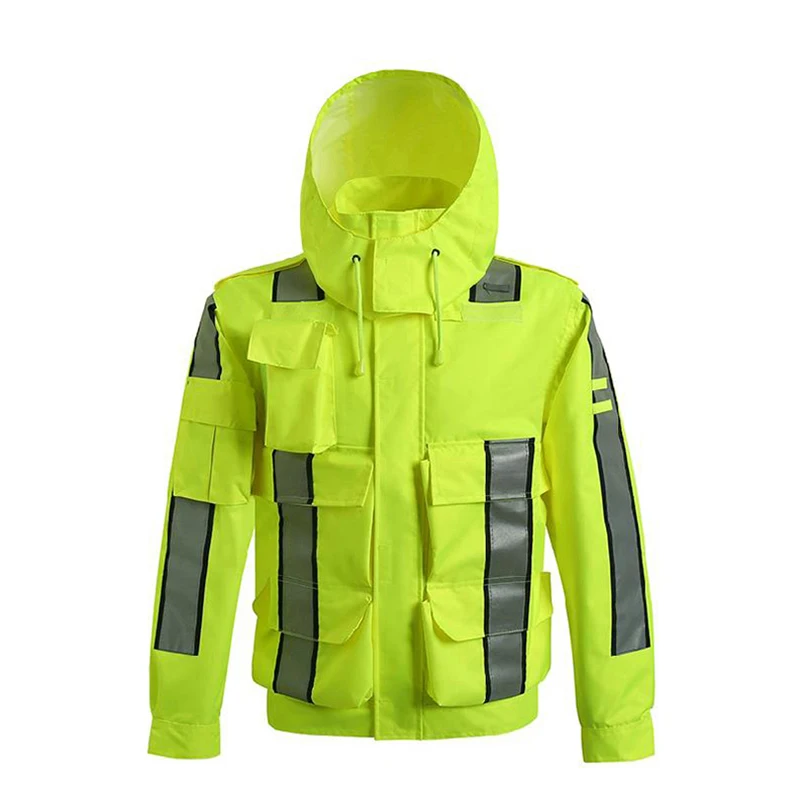 Рабочая одежда hi vis защитная куртка водонепроницаемая Светоотражающая дождевик