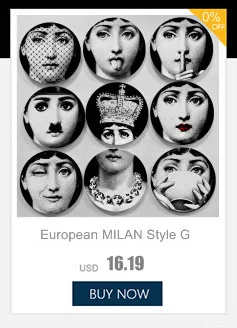 Италия Fornasetti тарелки декоративная тарелка на стену винтажная художественная 8 дюймов настенная подвесная тарелка