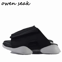 owen seak men rome flip flops luxury trainers men owen casual shoes slippers slides summer flats black sandals