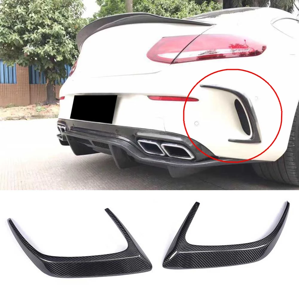 Наклейки на заднее боковое зеркало из углеродного волокна для Mercedes Benz C Class W205 Coupe C180 C200 C63 AMG 15-17