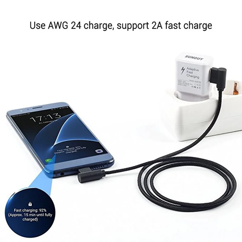 micro USB Nylon Fast Charge charging cable for huawei p smart plus y7 y5 y6 prime y9 2018 2019 samsung A3 A5 A7 Cable | Мобильные