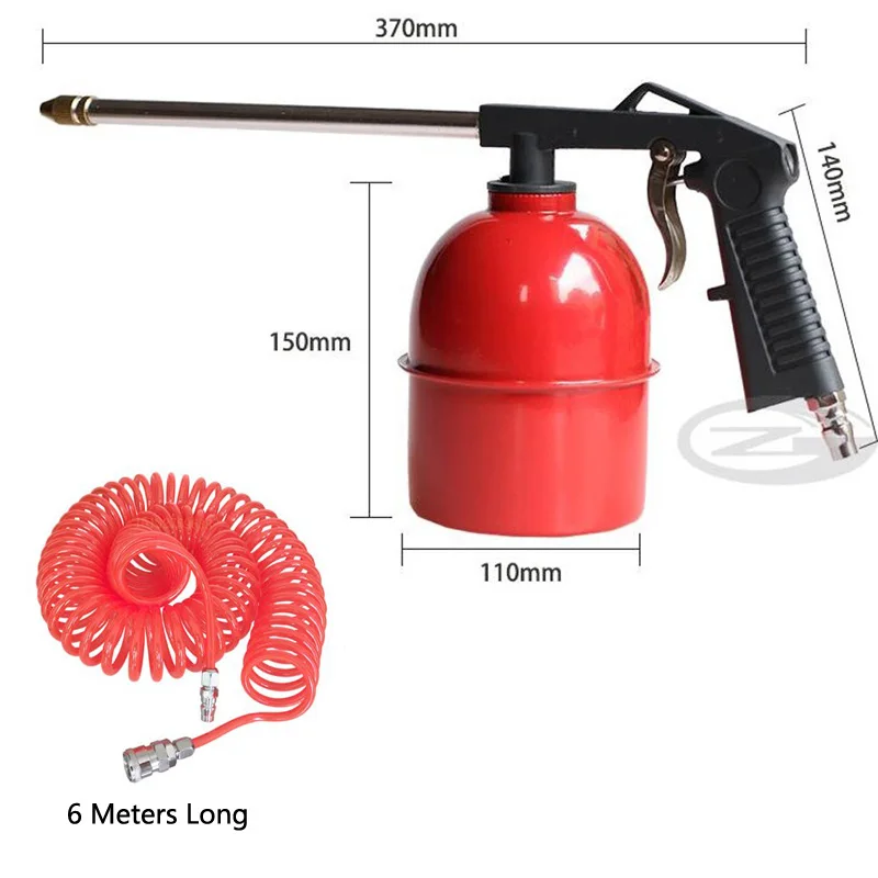 6 M water gun kit Воздушный Распылитель компрессор удаления пыли пистолет Воздуходувка с 12 метров змеевидная спираль шланга фитинги - Цвет: 6 M water gun kit