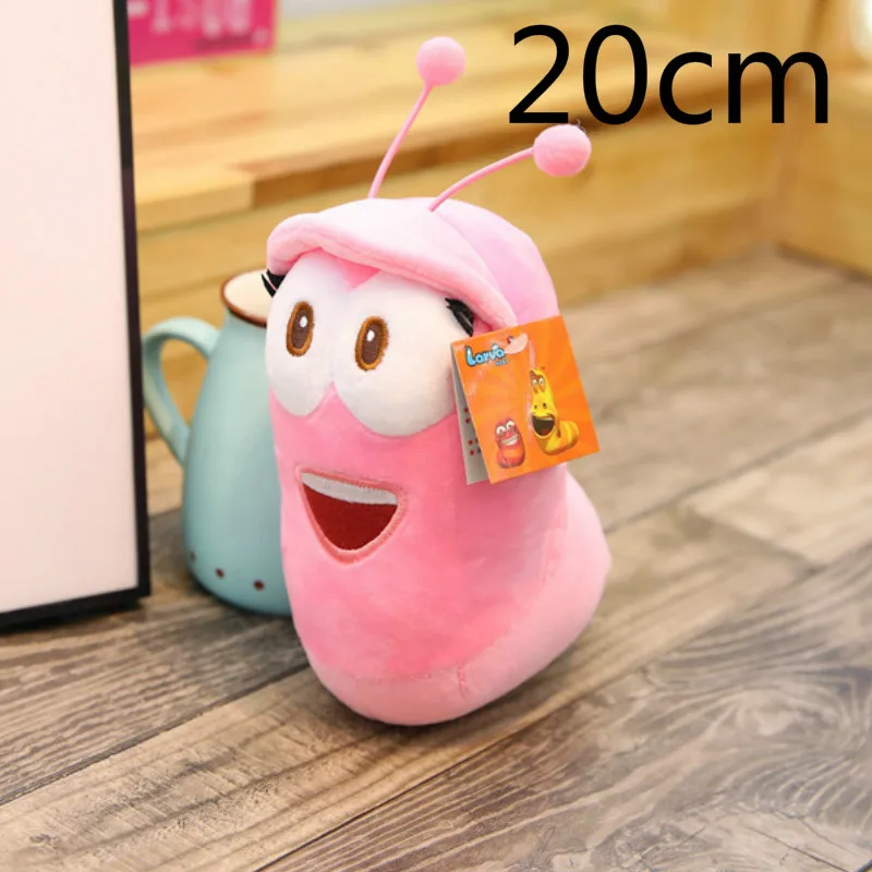 20cm Милые плюшевые насекомые слизни личинка игрушки плюшевая кукла для детей Забавные игрушки червя подарок на день рождения ребенка 3 цвета мягкая игрушка - Цвет: 20cm