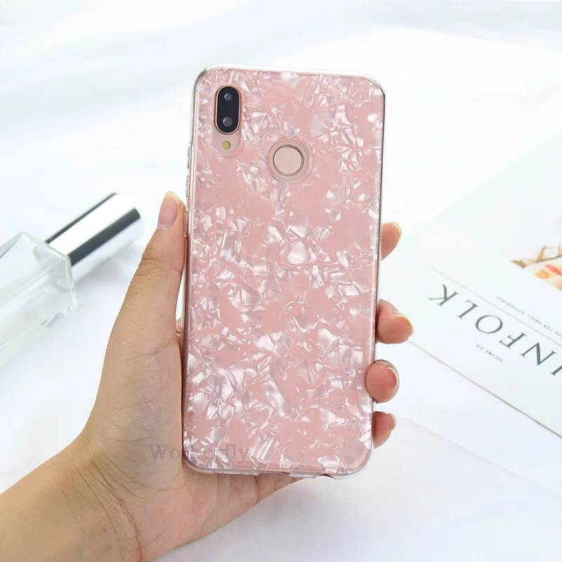 Роскошный чехол для телефона с раковиной для Honor 8X10 9 lite 7C 8A Pro Чехол для huawei P30 P10 P20 Lite Y9 Y7 Pro P Smart