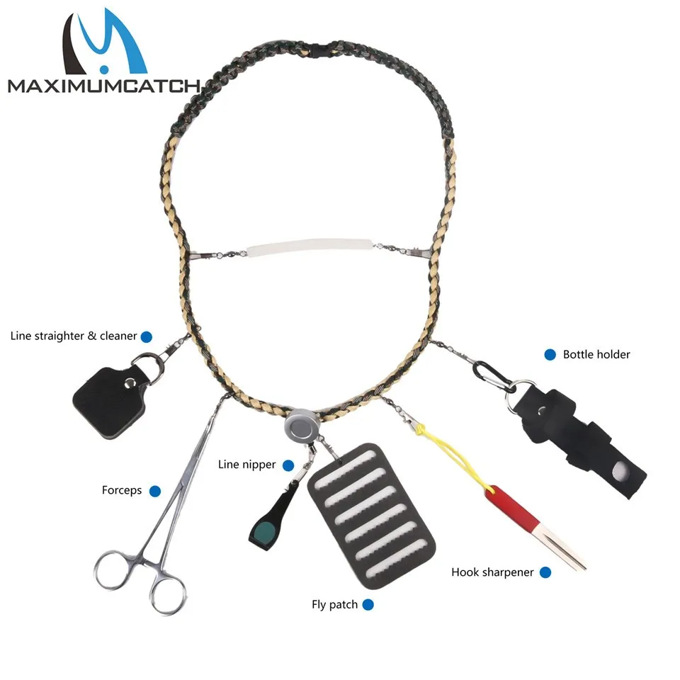 Maximumcatch Fly Fishing Lanyard с рыболовными щипцами для чистки лески щипцы фиксации
