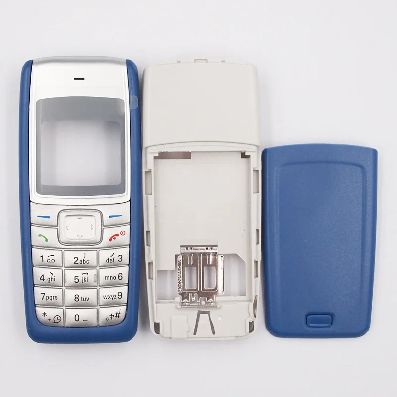 Синий BaanSam высококачественный корпус чехол для Nokia 1110 с английской клавиатурой - Цвет: Синий