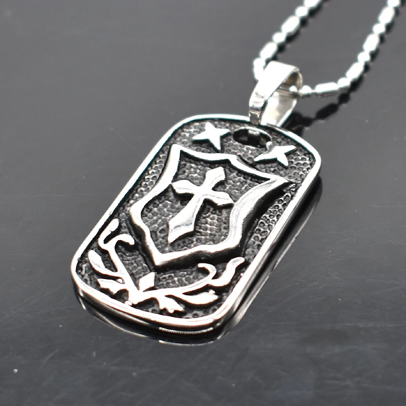 Ожерелье с подвеской AMUMIU из нержавеющей стали мужские и женские Украшения