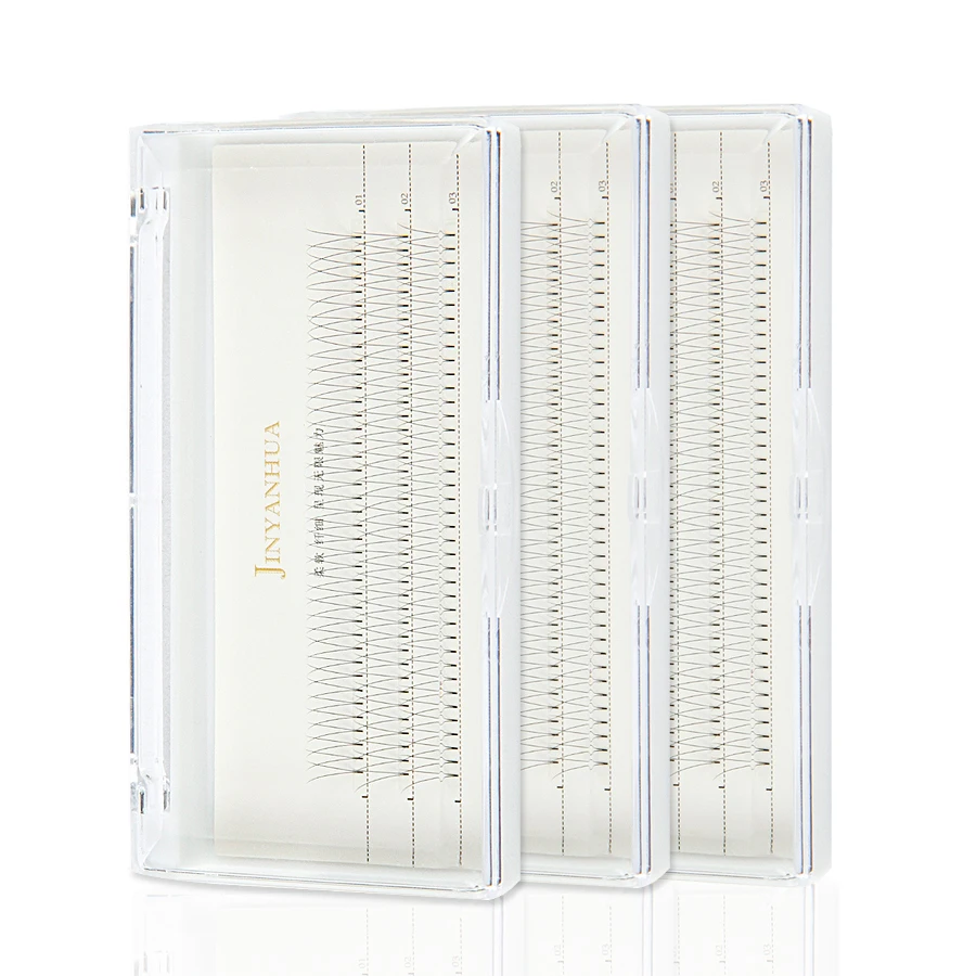 Готовые веерообразные Объемные Накладные ресницы LGALUX 2D накладные из