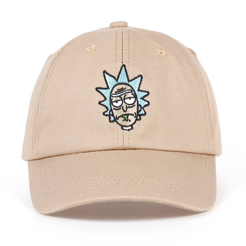 Новинка от Rick and marty, кепка для папы цвета хаки, бейсбольная кепка Crazy Rick, хлопковая бейсболка с вышивкой американского аниме, кепка для любителей аниме, мужская и женская кепка