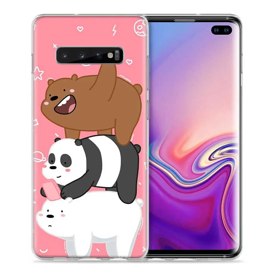 09 Мы льда голые медведи Чехол для samsung Galaxy S8 S9 S10 5G S10e S7 Note 8, 9, 10, J4 J6 плюс J5 J8 J3 силиконовый чехол для мобильного телефона с изображением персонажа мультфильмов сумки - Цвет: 09