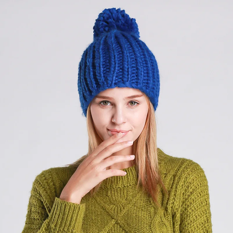 Новинка 2017 женские зимние шапки FURANDOWN шапка с помпоном модные повседневные