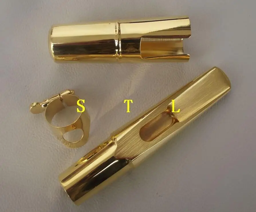 

Tenor Bb sax mouthpiece ligature cap Gold plate