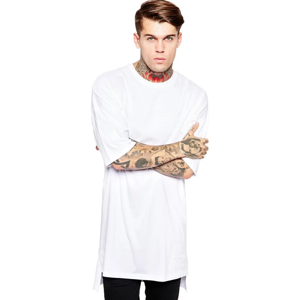 Футболка мужская белая с длинным рукавом в стиле хип хоп BMTX03|tees brands|brand men t shirtmens