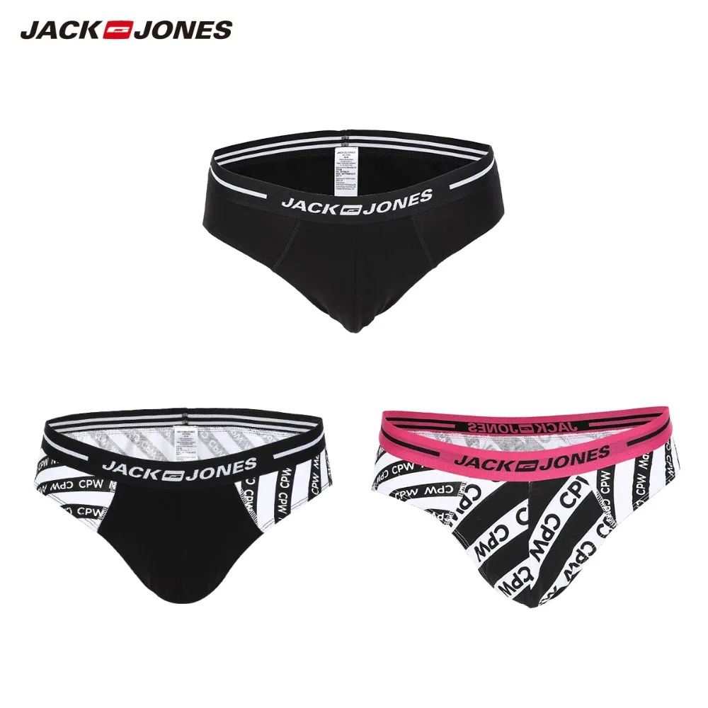 JackJones мужские стрейч хлопок несколько стилей Три-пакет трусы Мужское нижнее