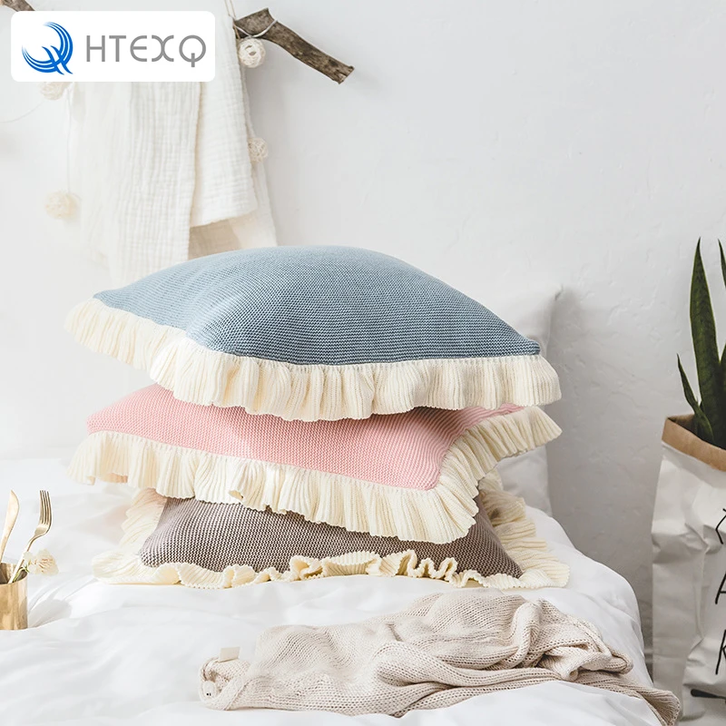 HTEXQ подушки домашняя уютная кружевная наволочка для Роскошная мягкая Уютная