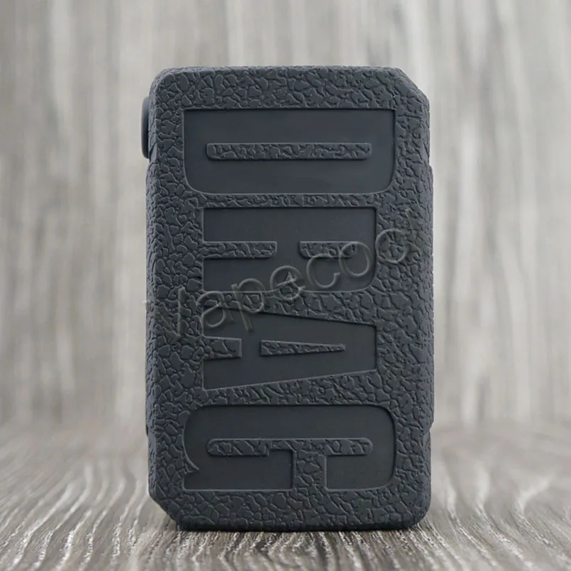 black case 2 шт VOOPOO DRAG 2 Силиконовый чехол и противоскользящая текстура кремния кожа варп рукав подходит для Vape VOOPOO DRAG V2 177W TC BOX MOD - Цвет: black case