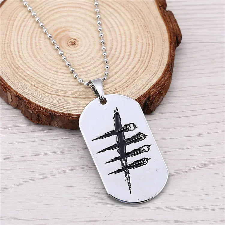 Necklace Джули 10 шт./лот погибших при дневном свете Dog Tag логотип сплава подвеска брелок для любителей автомобиль игры украшения брелок держатель llaveros - Цвет: Necklace