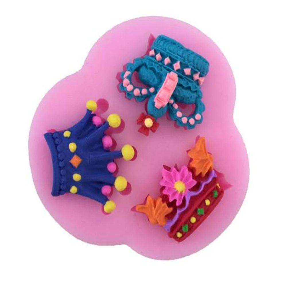 Инструменты сделай сам для 3 различных коронок девочек Жидкая силиконовая форма