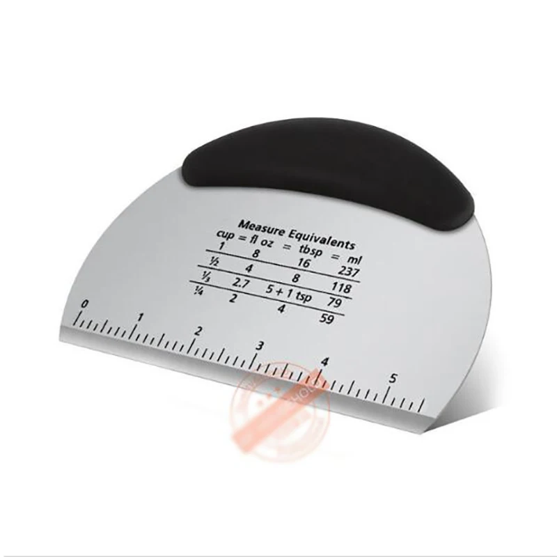 

Multifunction Bakeware Pastry Cutter Kitchen Gadgets Double Side Scale Dough Scraper Stainless Steel Baking Pastry Tools