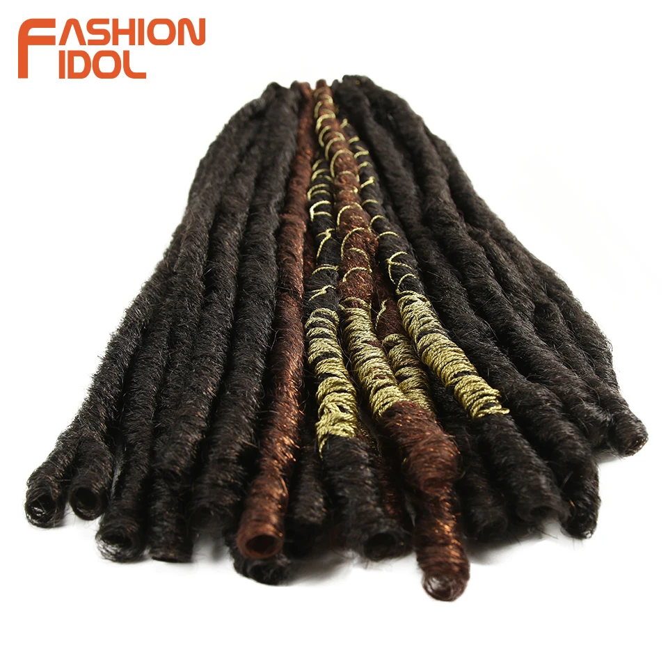 Мода IDOL Faux Locs волосы крючком косички 20 дюймов мягкие натуральные Kanekalon синтетические волосы для наращивания 10 стендов/упаковка богинские волосы
