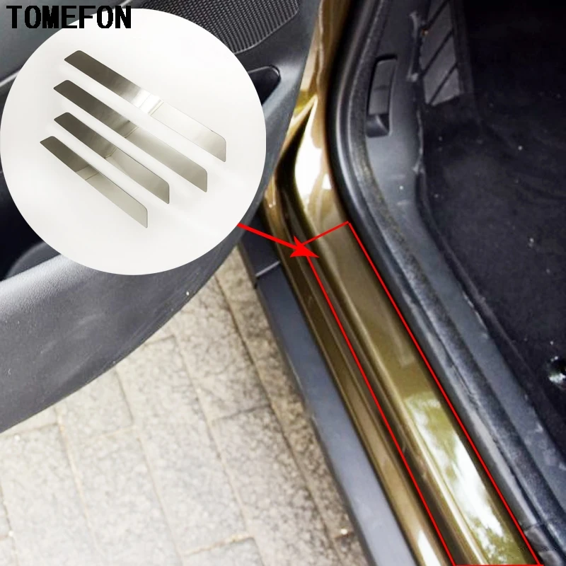 Защитная накладка TOMEFON для порога двери из нержавеющей стали Накладка PEUGEOT 3008 GT 2016