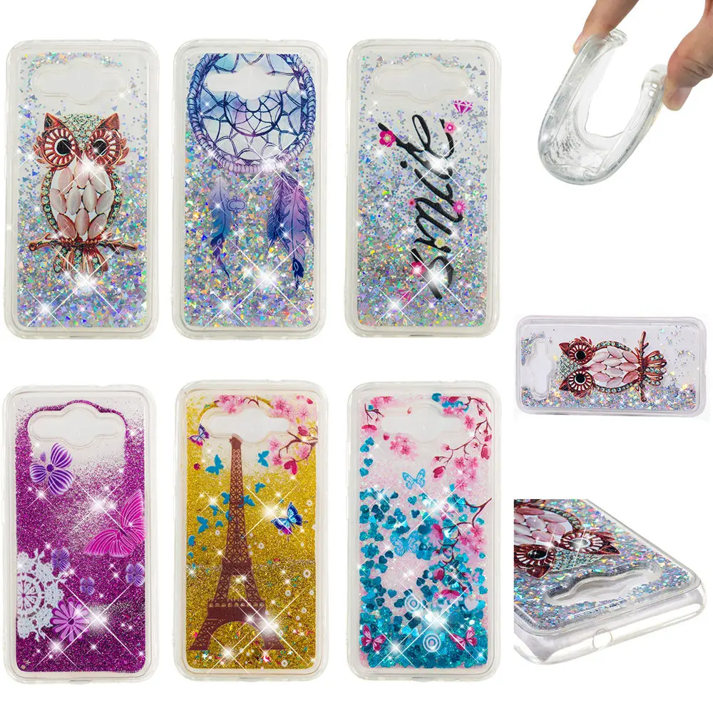 Quicksand Case For Huawei Y3 2017 Dynamic Liquid Glitter Stars Phone Cover Coque Shell CRO-L22 CRO-U00 CRO L22 U00 Y5 Lite |