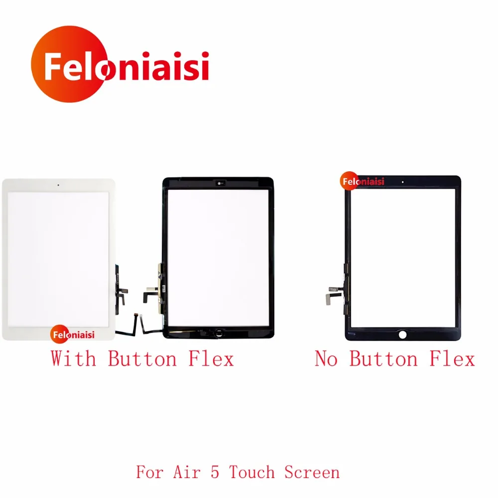 Замена для Ipad Air 5 Сенсорный экран планшета Сенсор + Главная Кнопка Flex монтажного