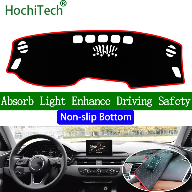 

For AUDI A4 A4L 2017 2018 2019 Left Rudder interior Accessories Car Dashboard Cover Dash Mat Anti-slip Anti-Dirty Dashmat Pad