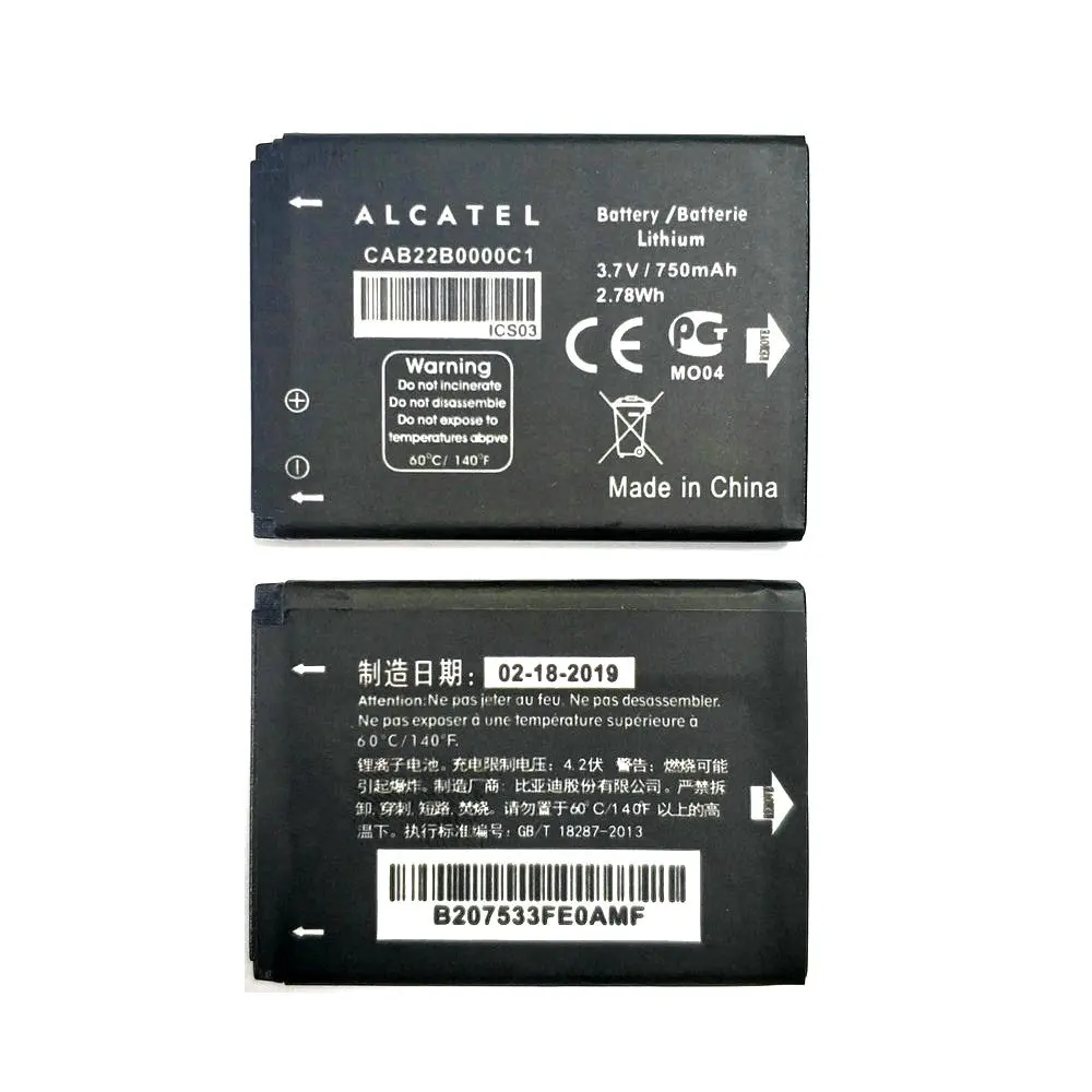 Аккумулятор для ALCATEL OT708 новый CAB0400000C1 TLi004AB CAB22D0003C1 CAB22B0000C1 батарея OT 708 аккумулятор