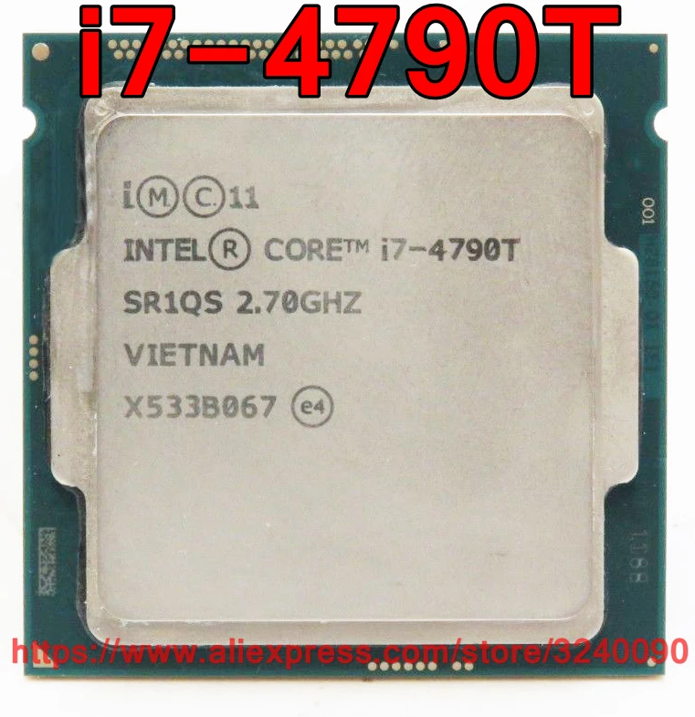 Оригинальный процессор Intel CORE 2 70 ГГц 8 м 45 Вт четырехъядерный i7 4790T Socket 1150