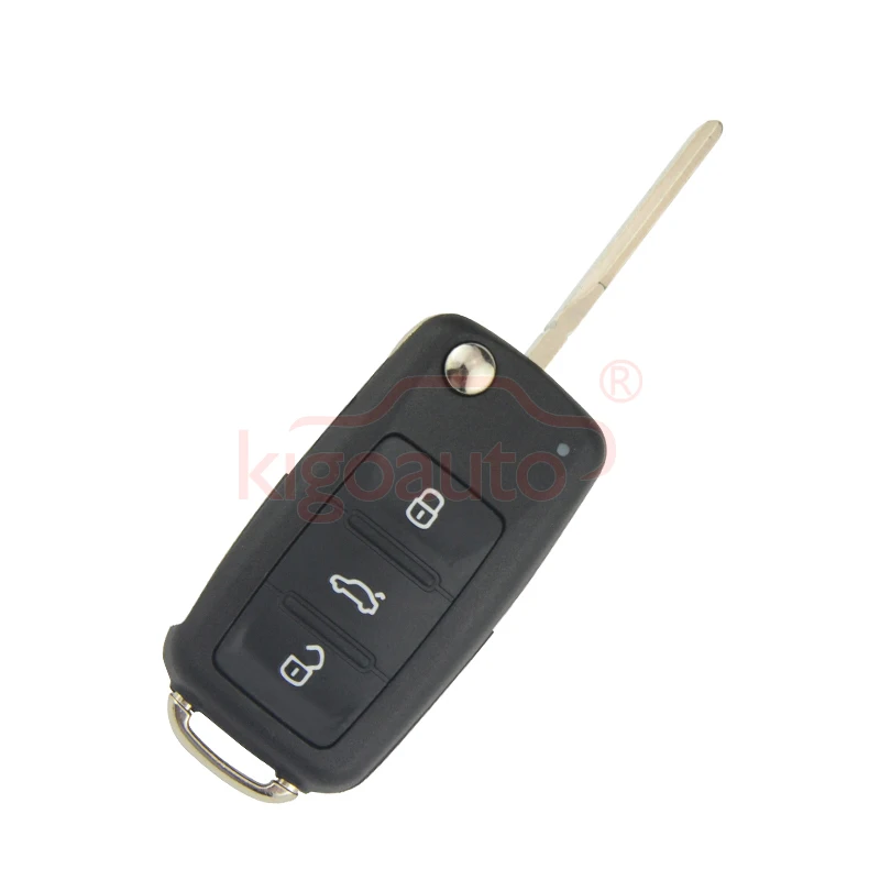 Kigoauto 2 шт 3 кнопки HU66 434 МГц для VW ключ Passat Polo Golf Jetta Beetle 5K0 837 202 AD удаленный ключ