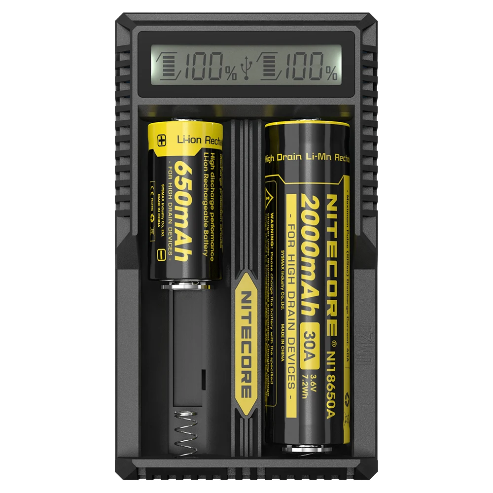 Nitecore UM10 UM20 умное зарядное устройство с ЖК дисплеем usb кабелем для зарядного
