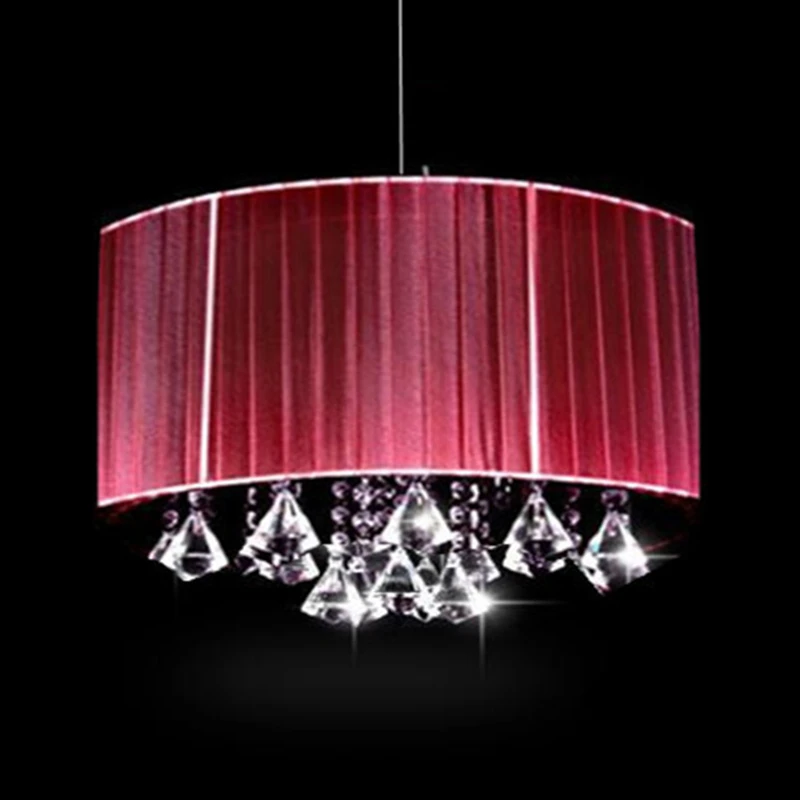 Креативный индивидуальный тканевый Овальный хрустальный блеск K9 luminaria E14