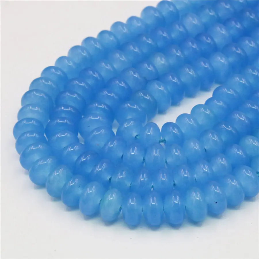 5X8mm красный розовый синий нефрит халцедон Rubys Abacus Jaspers свободные шарики из