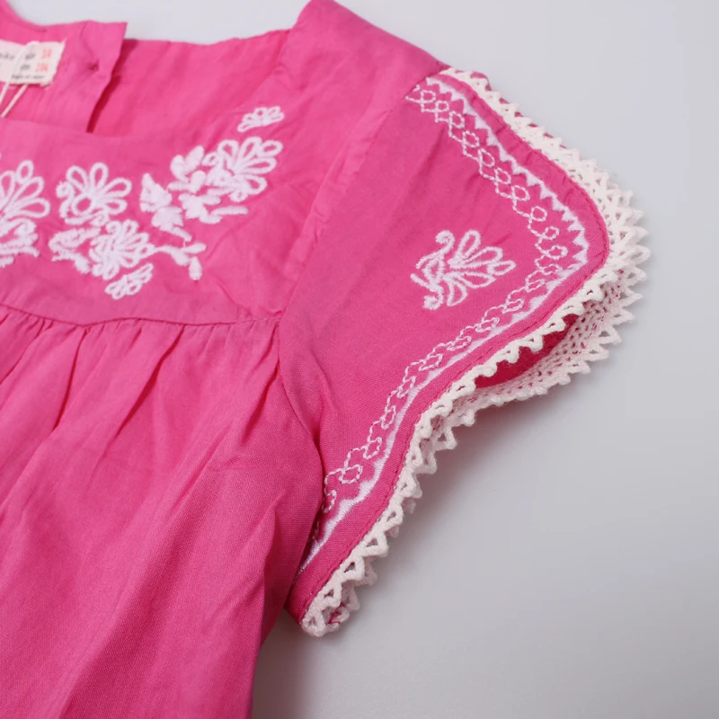 Hurave 2019 Girls Baby Dresses Embroidery Kids Dress Sleeveless Summer Clothes Vestidos dress | Детская одежда и обувь