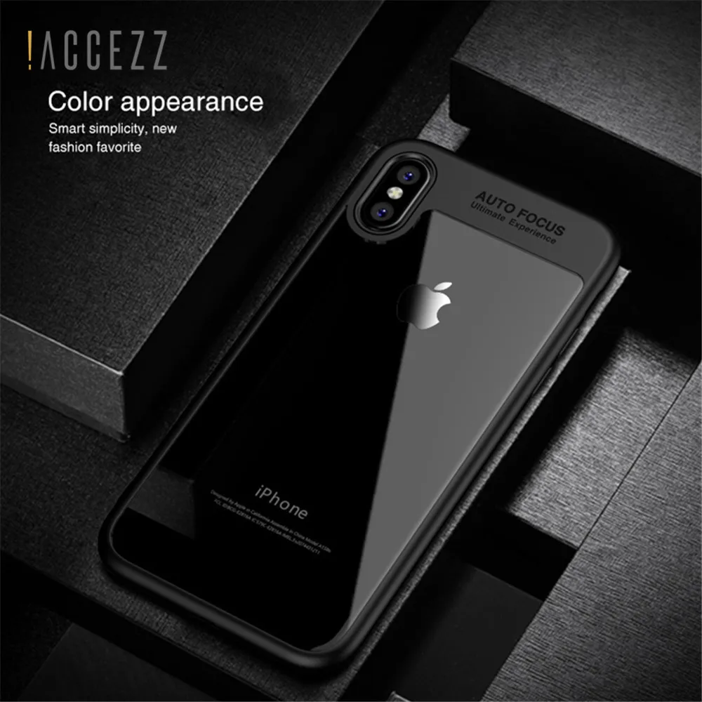 ! Роскошный мягкий силиконовый чехол ACCEZZ из ТПУ для Iphone X 8 7 6 6S Plus ультратонкий