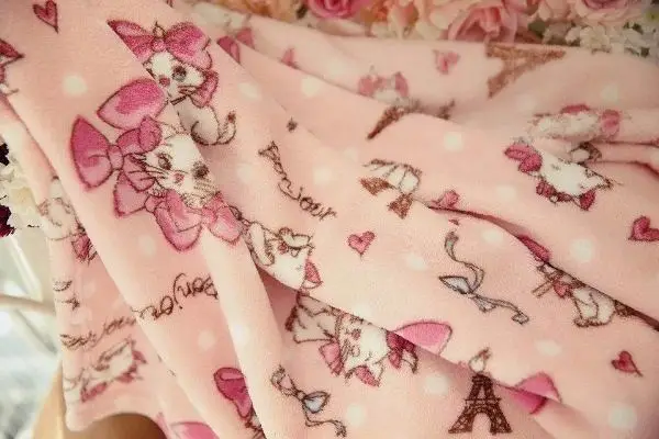 IVYYE, 1 шт., одеяло Marie Cat Melody, аниме, плюшевое, бархатное, теплое, украшение, для кровати, для дома, подушки, плед, одеяло, s, унисекс, подарки, Новинка