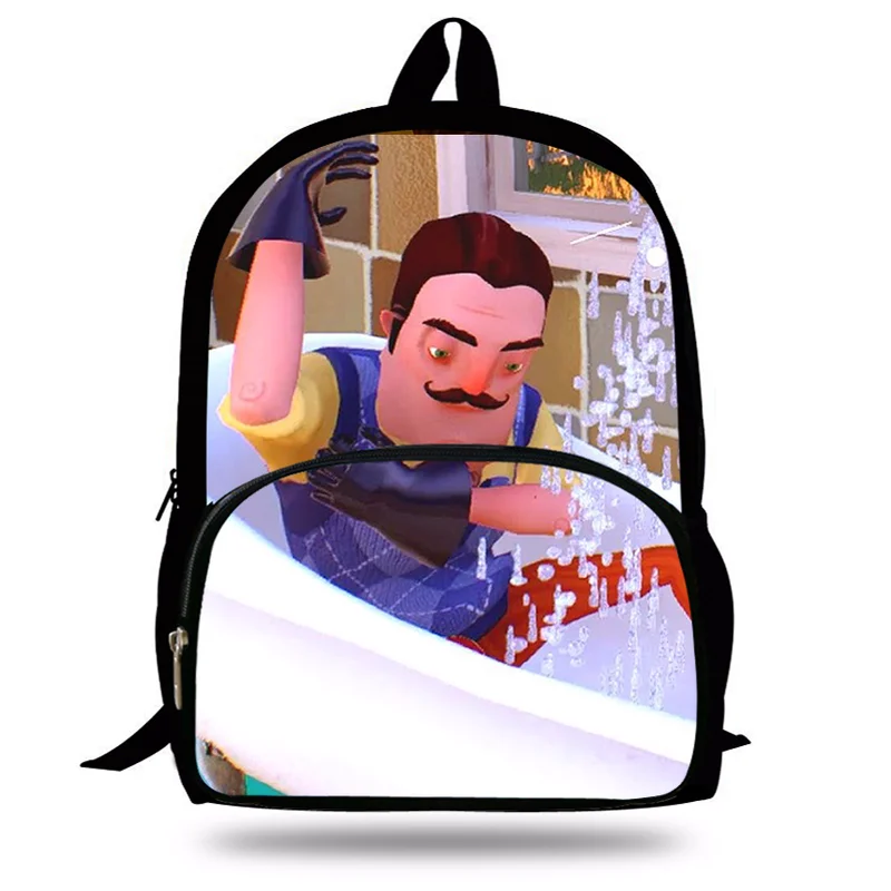 Новинка 2021 популярный школьный рюкзак с 3D принтом Hello Neighbor 2017 для мальчиков и