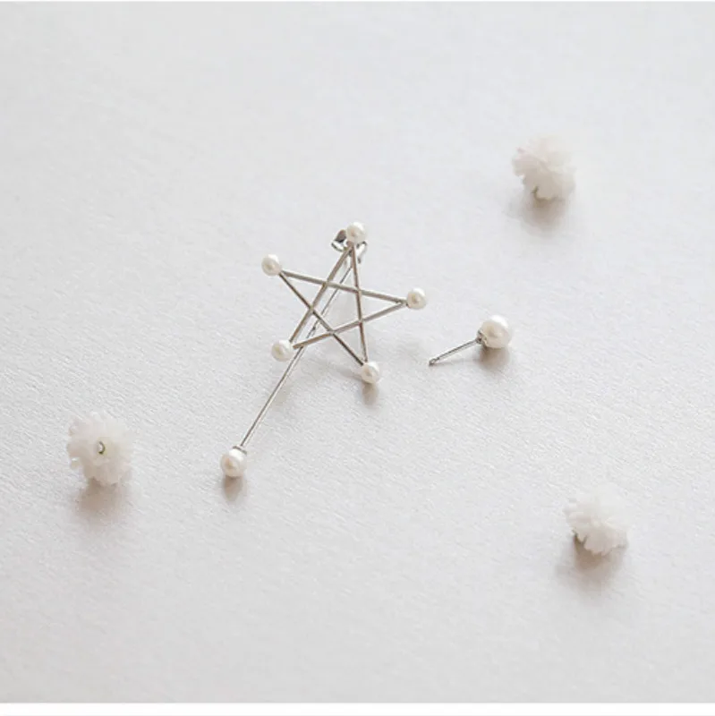 Новые серьги модные ювелирные изделия съемные асимметричные из сплава в форме